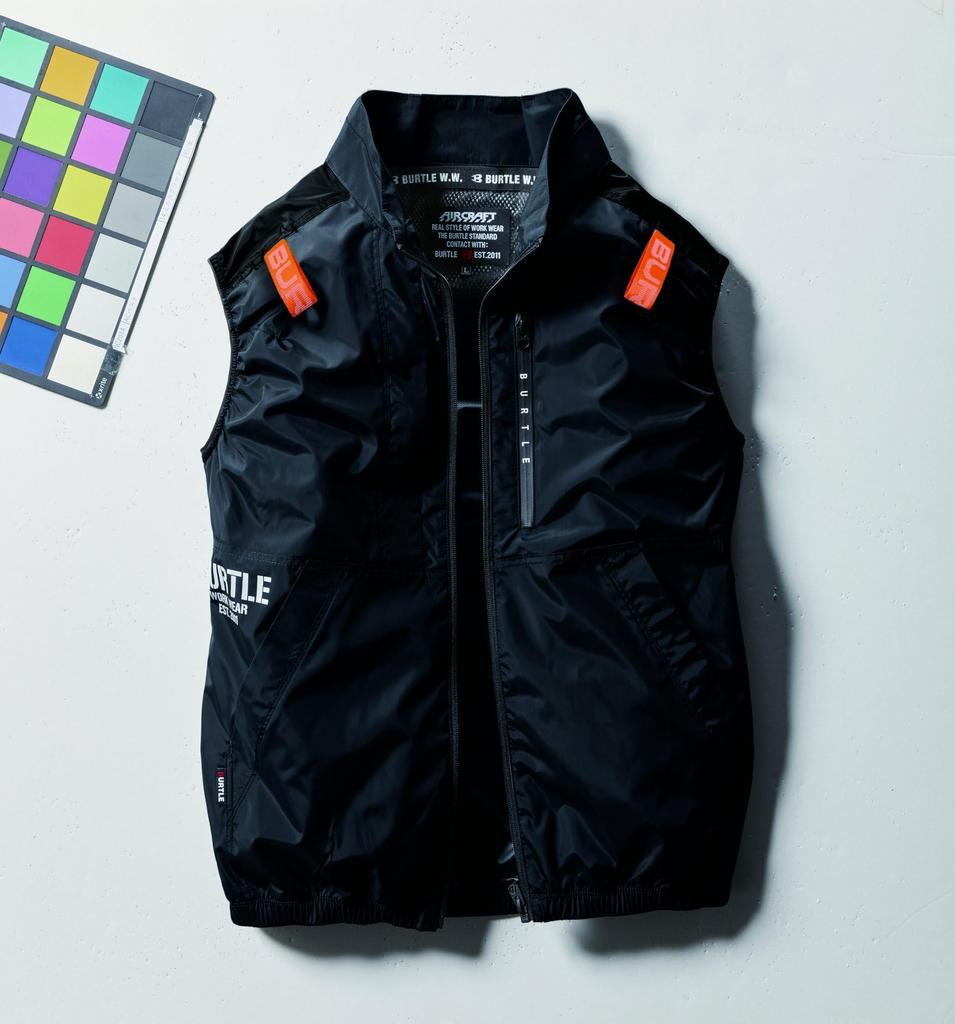 BURTLE Aircraft Vest for Spring and Summer Black AC2014 35 M (Unisex)
