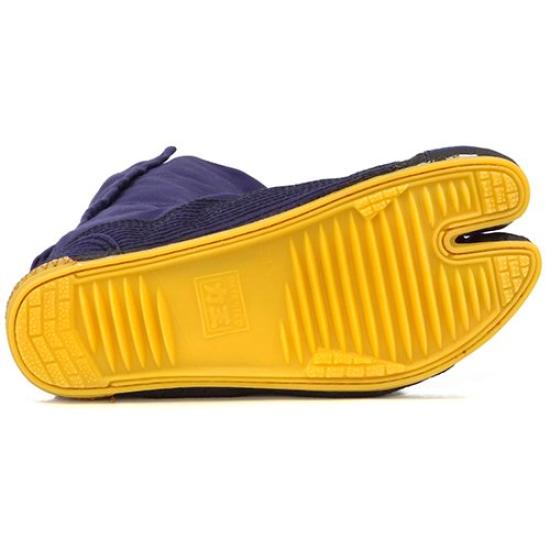 Rikioh Thermal Navy HF12B Sewn-on Tabi, 12-Piece Kohaze, Blue, 25.0cm,