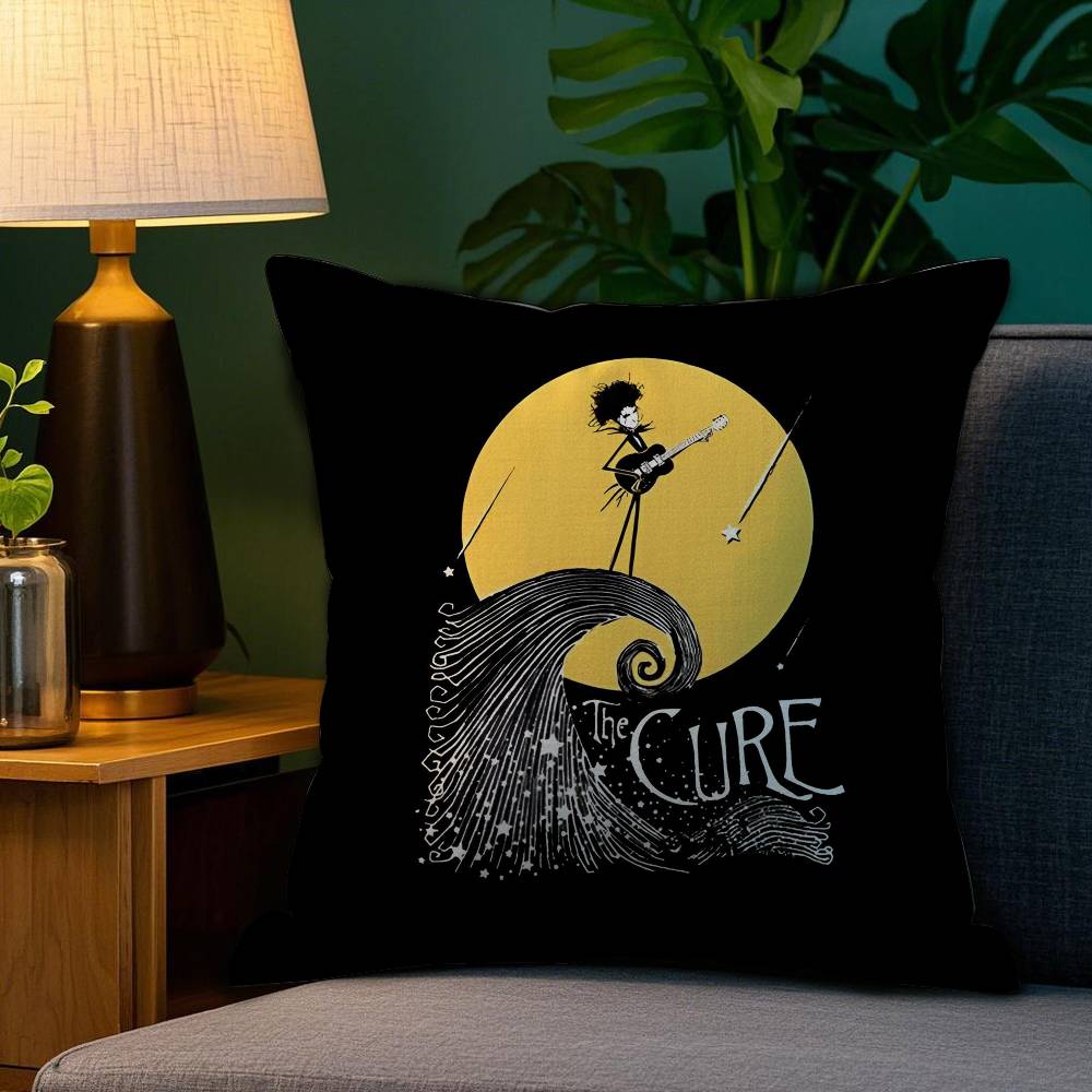 The C-Cure Rock Band Pillow Case Sofa Living Room Bedroom Double-sided Printing Square Cushion Nap Time Cushion Cover