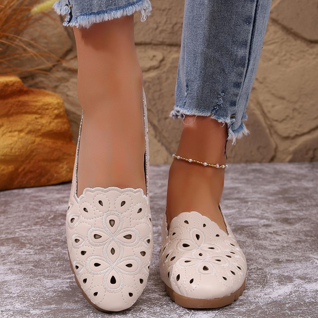 2025 New Women Outdoor Flats Shoes Ballet Slip on Comfortable Sneakers Women Spring Anti-slip Ballerina Loafers Zapatos De Mujer