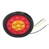 12 24V 16LED Round Taillight Red Yellow Light Color Turn Signal for Trailer Trucks Caravan RV