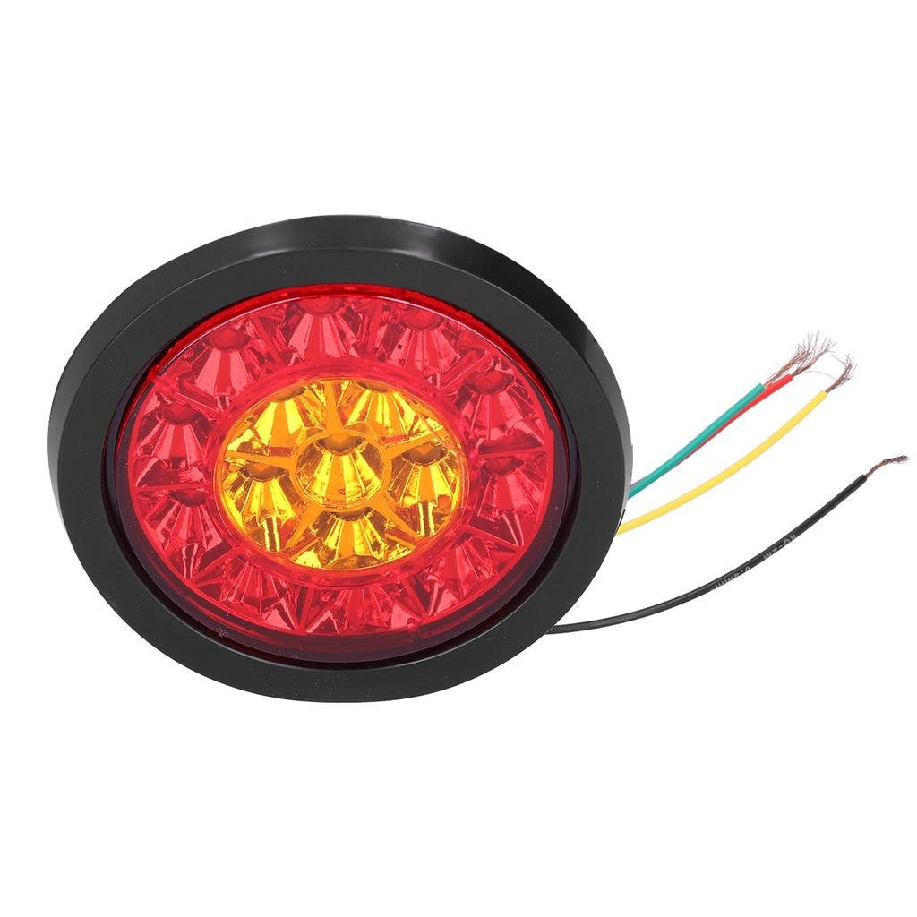 12 24V 16LED Round Taillight Red Yellow Light Color Turn Signal for Trailer Trucks Caravan RV