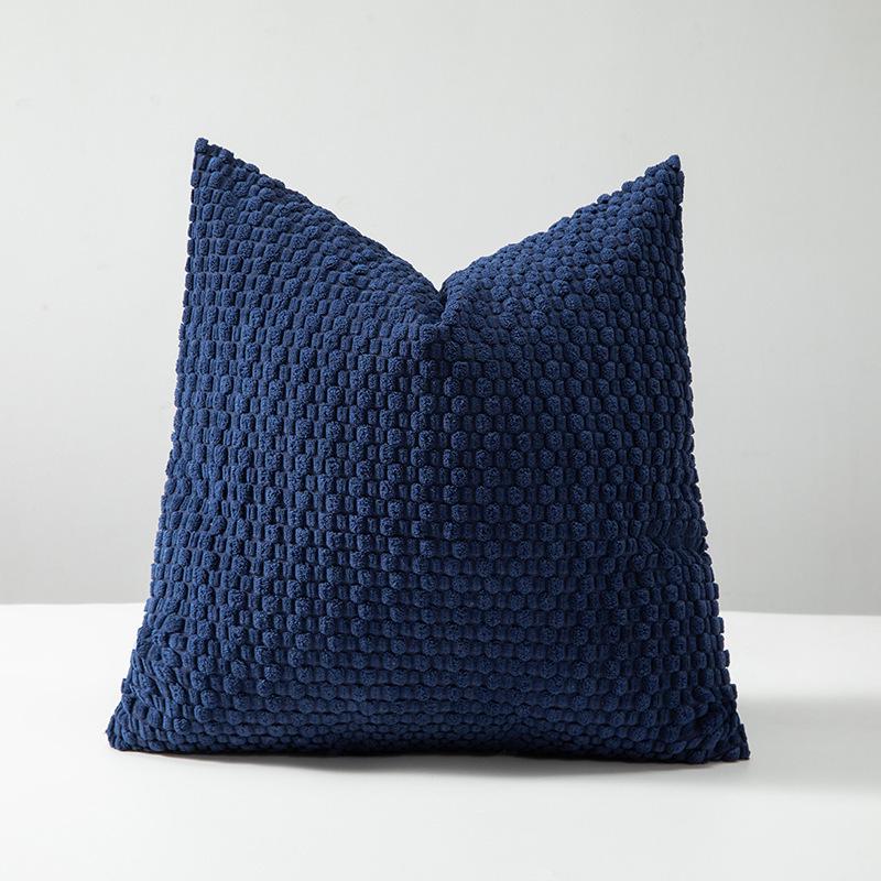 Bohemian Corduroy Bubble Bead Throw Pillow Cover