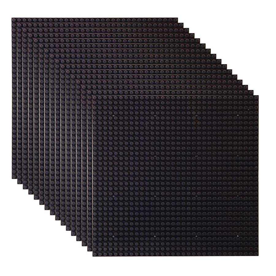 16 stuks 32x32 Tijdloze Basisplaten Blokplaten ( ca. 25,5 cm x 25,5 cm ) Blokplaten 100 Montage Inclusief Alle Ma 16pcs 32x32 zwart