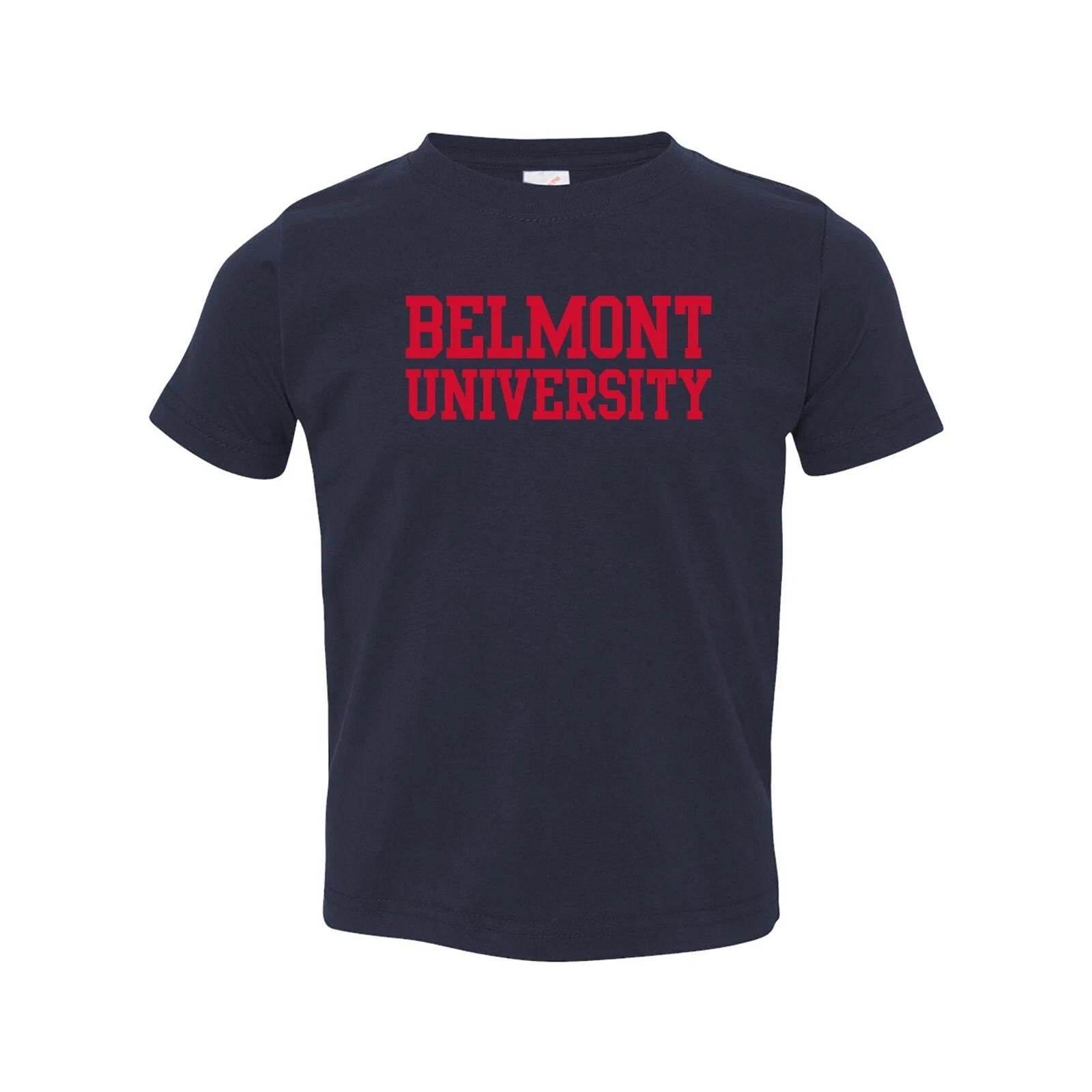 Belmont University Bruins Basic Block Collegiate Team Toddler TShirt - Navy XL