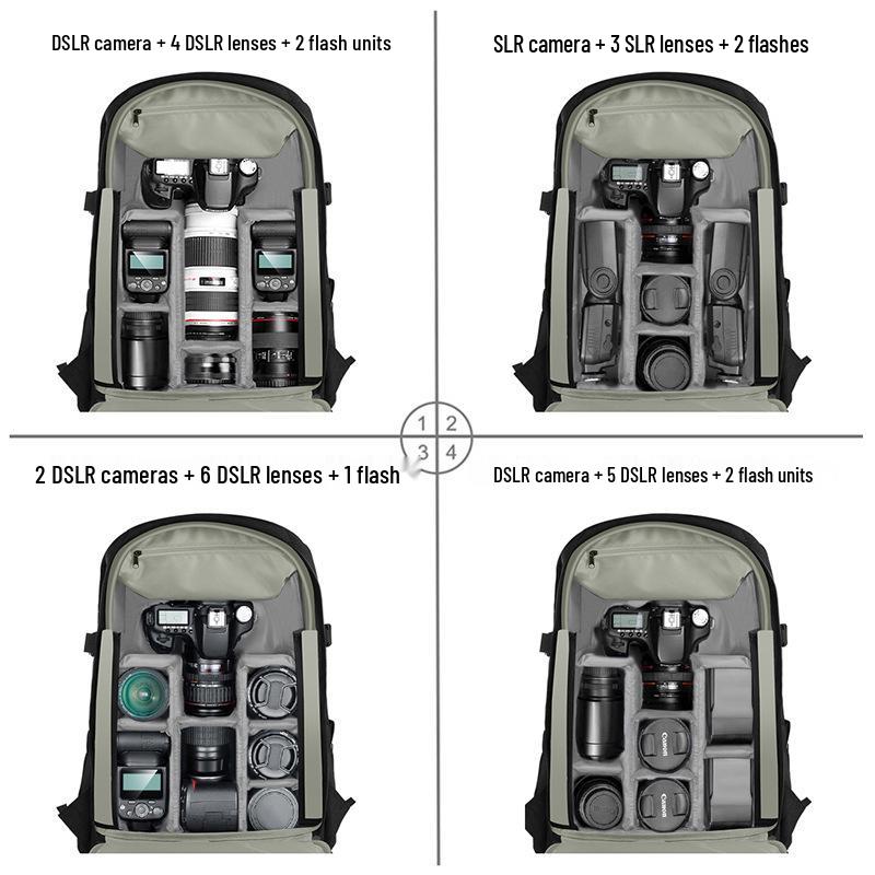 PULUZ Fat Cow DSLR & Gimbal Storage Backpack