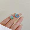 Ear Cuff Earrings Holeless Fashionable Girlish Adjustable Clip On Ear Jewelry for Girls 3 Pcs Blue