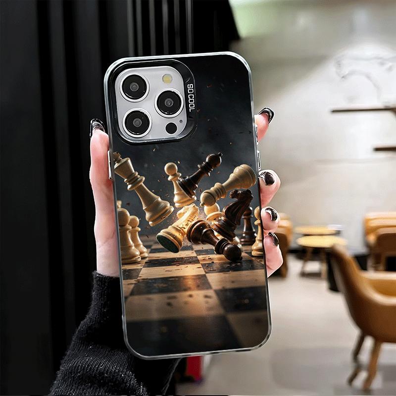 Competitive Chess Game Shockproof Phone Case for iPhone 17 Air 16 16E 15 Pro Max 14 Plus 13 Mini 12 Back Cover Anti Fall Fundas