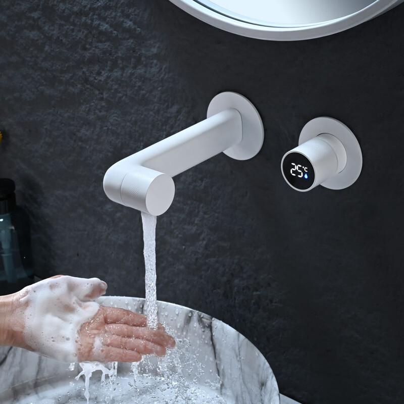 Concealed Wall-Mounted Digital Bathroom Faucet