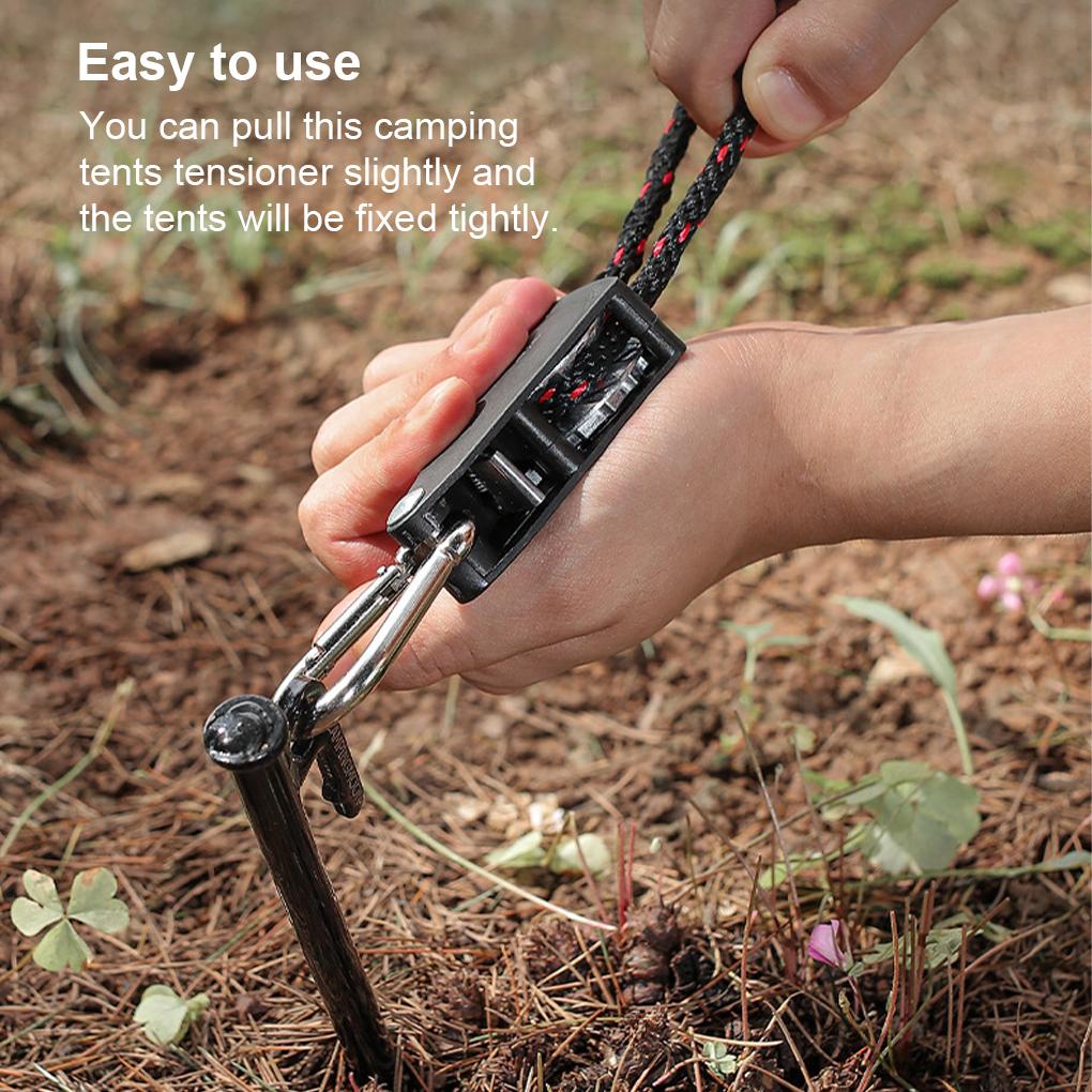 Tent Adjustable Stainless Steel Buckle Tensioners Portable Awning Canopy Tools Ropes Fastener Fishing Backpacking
