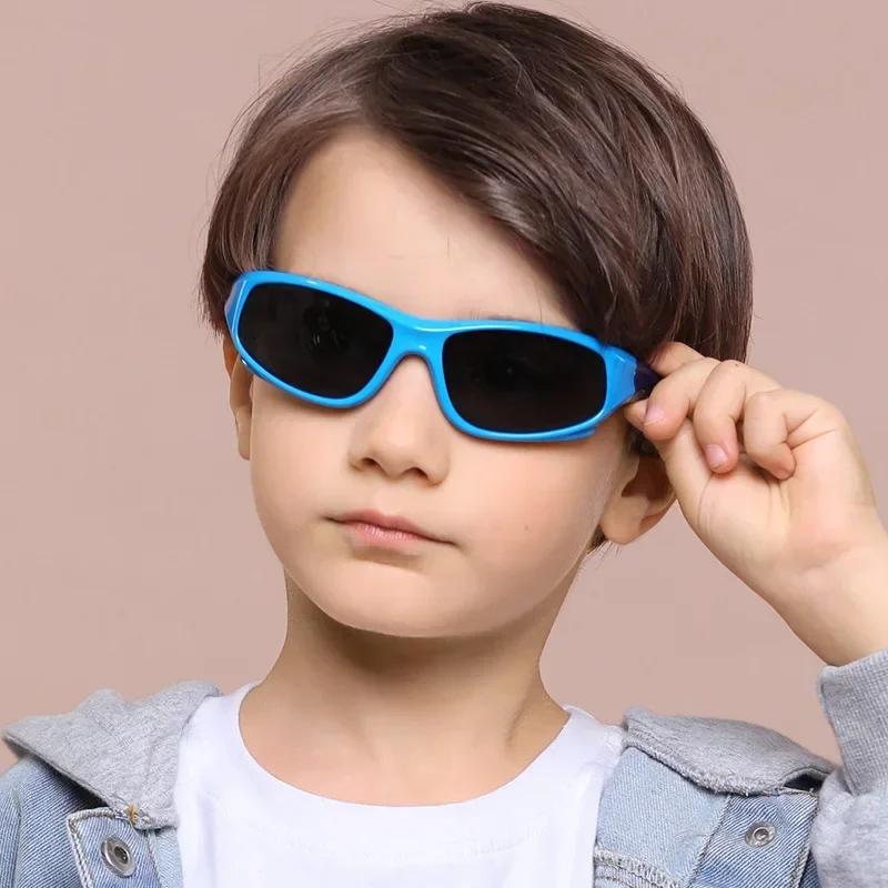 Kids Sunglasses Polarized Unbreakable Baseball Shades Outdoor Sports Goggle  for Boys Girls Child Age 3-12