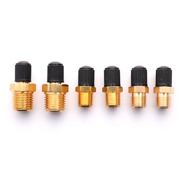 2 stuks M10/1/8''/1/4'' NPT MPT Messing Luchtcompressor Tank Vulklep Dubbele Kop