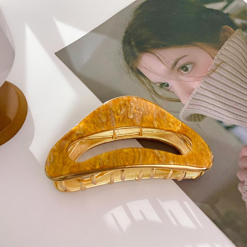 Große Elegante Minimalistische Haarspangen aus Hochwertigem Acryl für Frauen