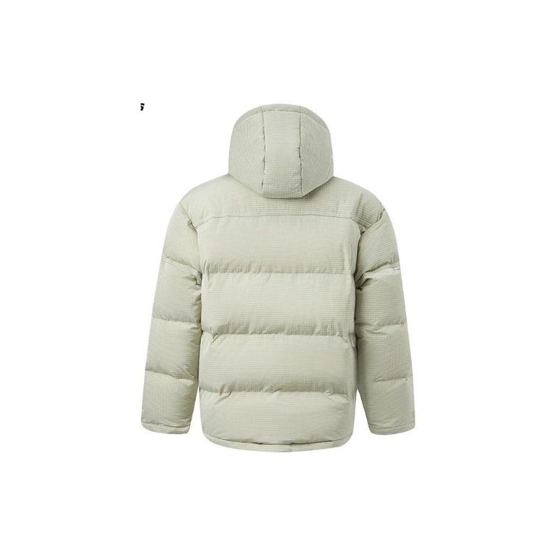 Li Ning Sports Lifestyle Series Solid Color Loose Short Down Jacket Unisex Outerwear Lime AYMT065-5