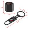 1Set Car Emblem Keychain Key Ring with Auto Tire Valve Caps Tyre Dust Cap For Audi A3 A6 Q3 B5 B6 B7 B8 B9 Q7 8P 8V 8L A5 A4 C6