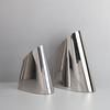 Stainless Steel Cone-Shaped Flower Vase Decor Living Room Coffee Table Modern Minimalist Home Office Hotel