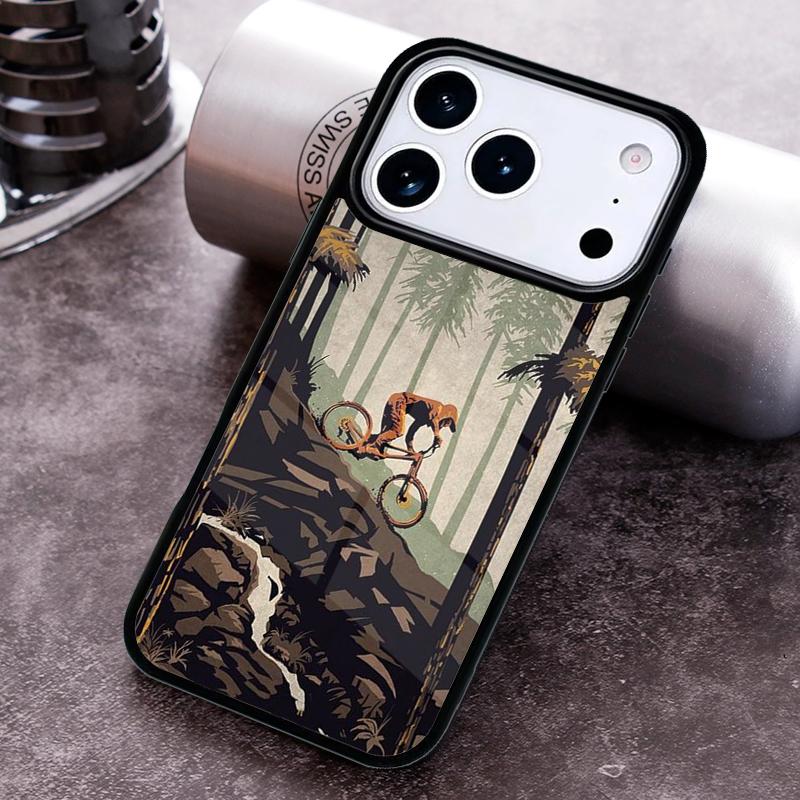 

Mountain Biking MTB Phone Case for iPhone 17 16 15 Pro Max Air 14 13 12 11 Plus Shockproof Capa Cover iPhone 13 Pro