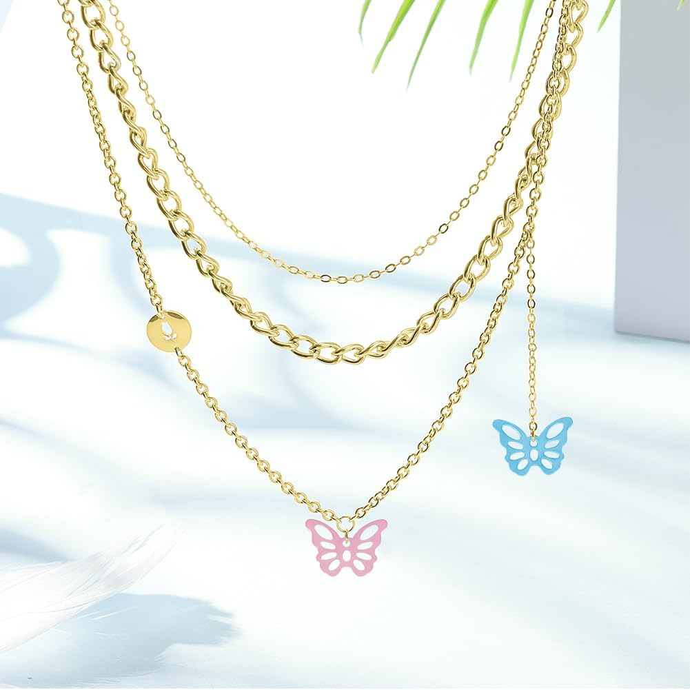 UNICRAFTALE 40 шт. 5 цветов Подвески-бабочки, окрашенные распылением, из нержавеющей стали 201, Подвески-бабочки, Металлические смешанные подвески, Для DIY ожерелий, браслетов