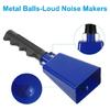 Loud Noise Makers Metal Cow Bell with Handle School Bells Handheld Cow Bells for Cheering Competition Wedding