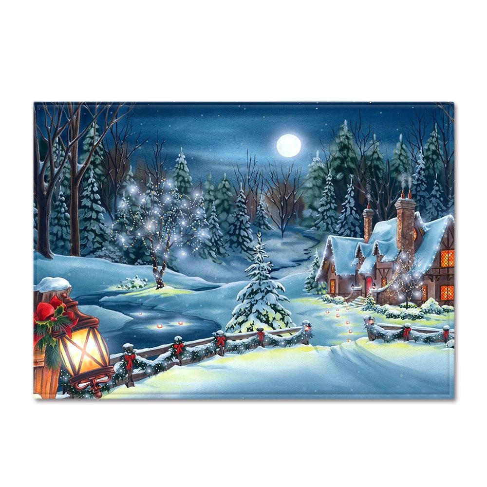 Christmas Living Room Floor Mat Bedroom Dining Room Carpet Carpet Doormat