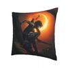 Lara Sunset Moon Pillowcase Tomb Raider Advanture Game Backpack Cushion For Sofa Diy Printed Chair Hug Pillowcase Decorative