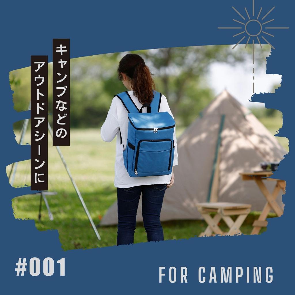 Rioboca Insulated Cooler for and Camping Backpack-Style Bag, 22L, Shopping, BBQs, (Black)