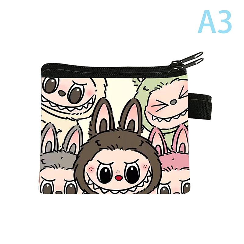 1 PC New LaBuBu Cute Cartoon Coin Purse Wristlet Bag Cartoon Wallet Mini Zipper