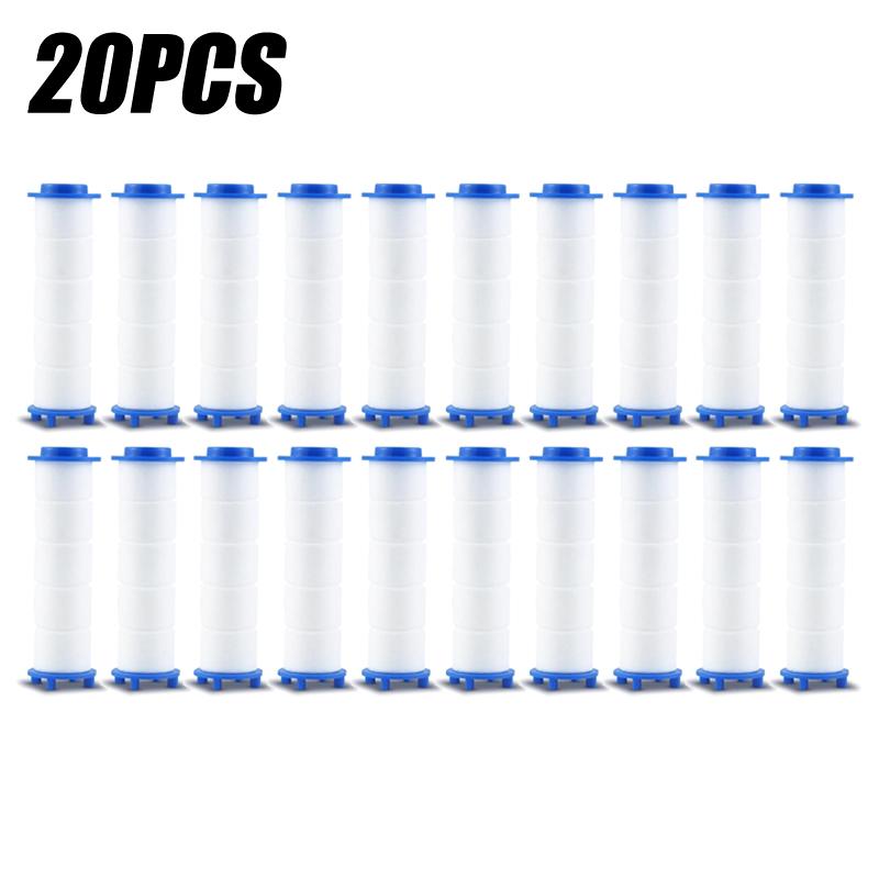 50KS Náhradní filtr sprchové hlavice Sprchová hlavice Odstraňuje Chlór/Fluorid/Tvrdou vodu/Vodní kámen Hygienické Koupelnové Doplňky