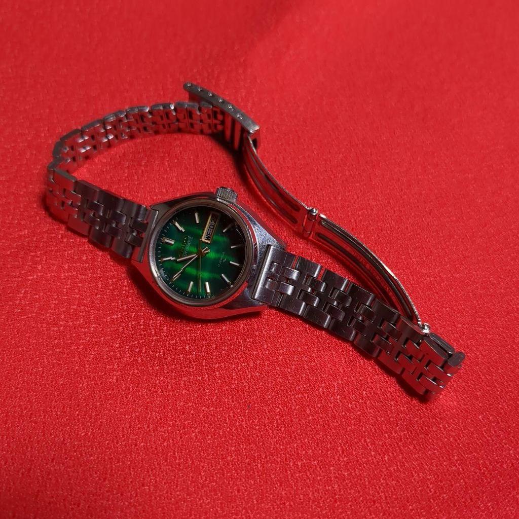 Used SEIKO Ladies Automatic Watch Green Dial (Working Vintage)