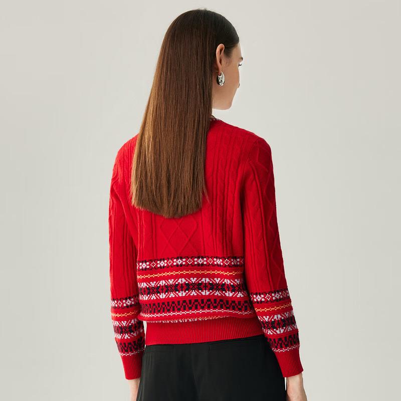 Zhaojun Women's Fair Isle Cashmere Sweater