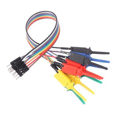 20Cm High Efficiency Test Hook Clip Logic Analyzer Cable Gripper Probe Test Clamp Kit For Chips Pins Connecting Testing