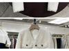 Women's French Style Short White Jacket - Spring/Autumn Collection