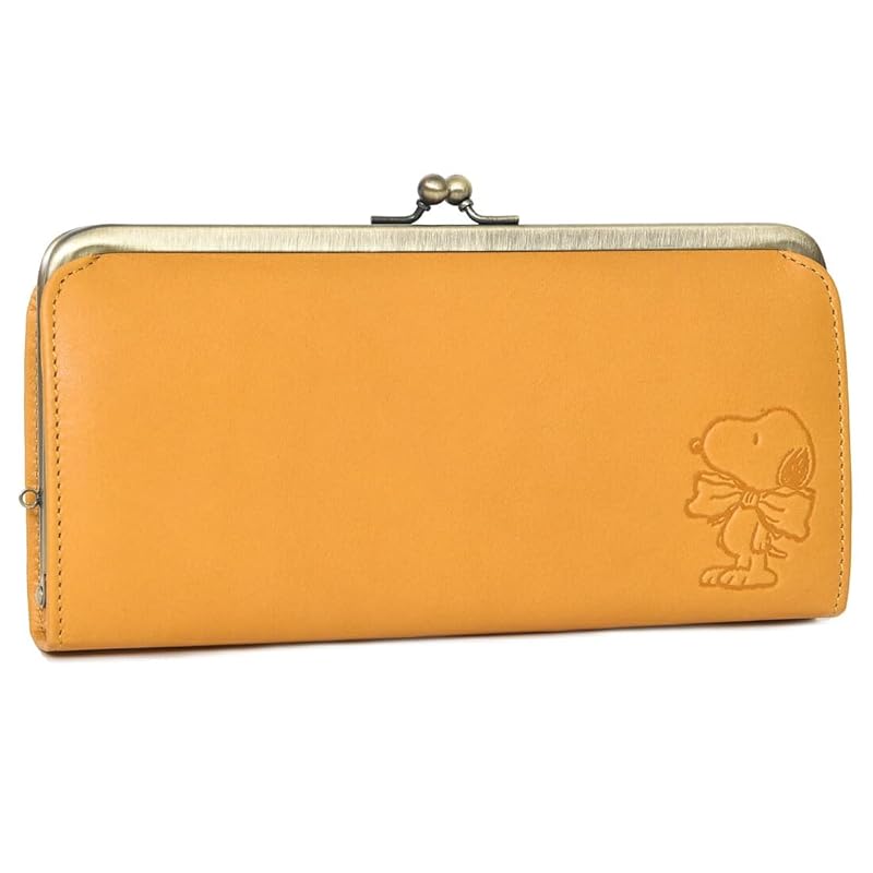 

[Peanuts] 73273 snoopy pouch long wallet character Embossed ladies yellow