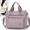 Bolso de mano versátil de nailon con múltiples bolsillos con cremallera, correa ajustable cruzada, bolso de hombro casual para mujer, para el día a día