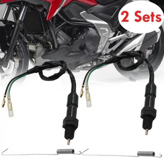 2X For Honda Yamaha ATV Motorcycle Rear Brake Stop Light Switch Spring Universal
