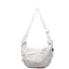 Today's popular large-capacity color thread cloth bags, wide shoulder straps, messenger bags, trendy versatile dumpling bags, women's bags.