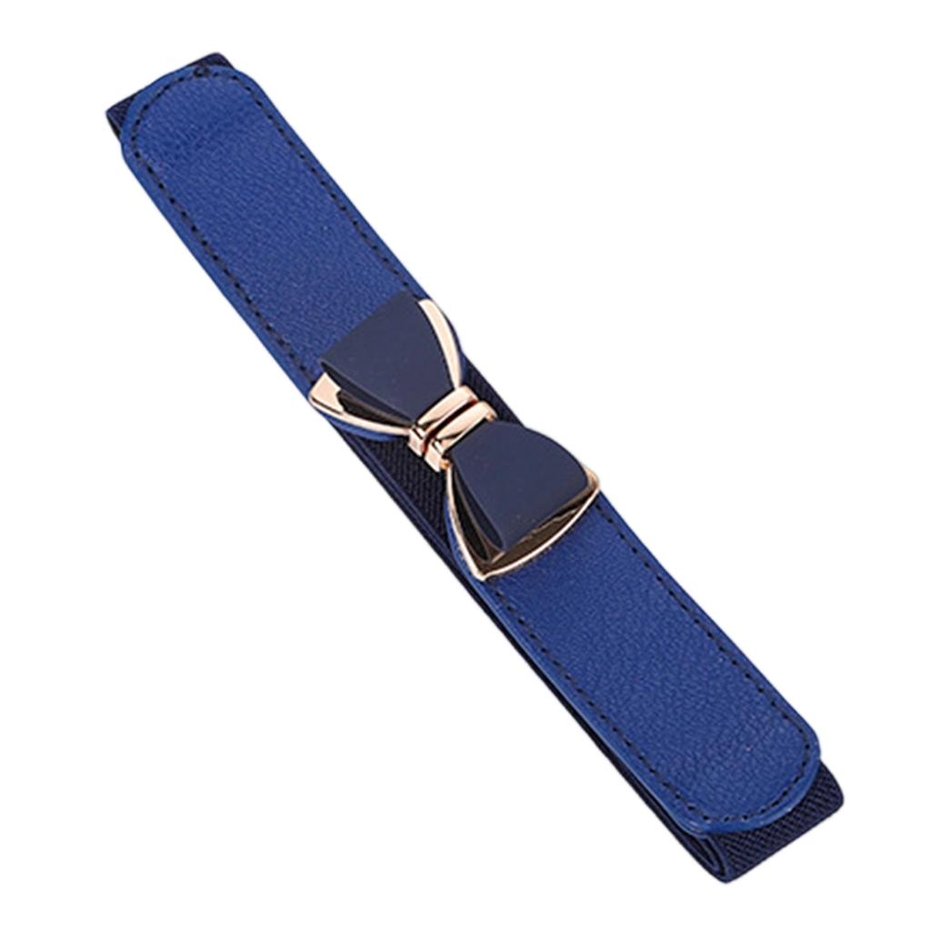 Elastic Waist Cincher for Women Adjustable Stretch Waist Belt with Decorative Buckle For Dresses Coats Jackets