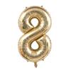 40inch Light Gold Foil Number Balloons for 1st Kids 30th Adult Birthday Party Decoration Supplies Large 0-9 Helium Digit Globos