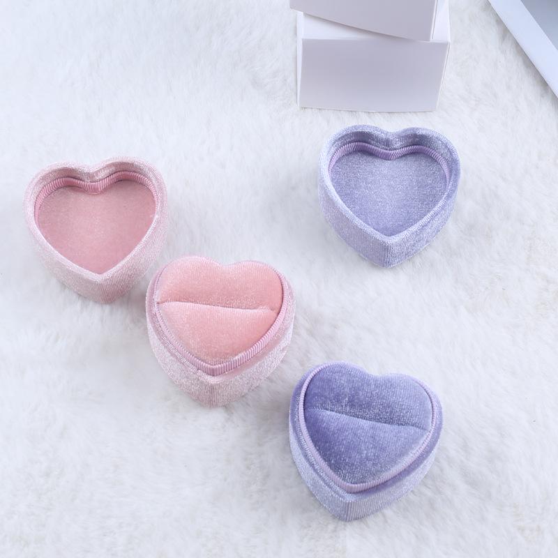 Heart-Shaped Jewelry Box: Romantic Gift for Engagement Rings & Earrings
