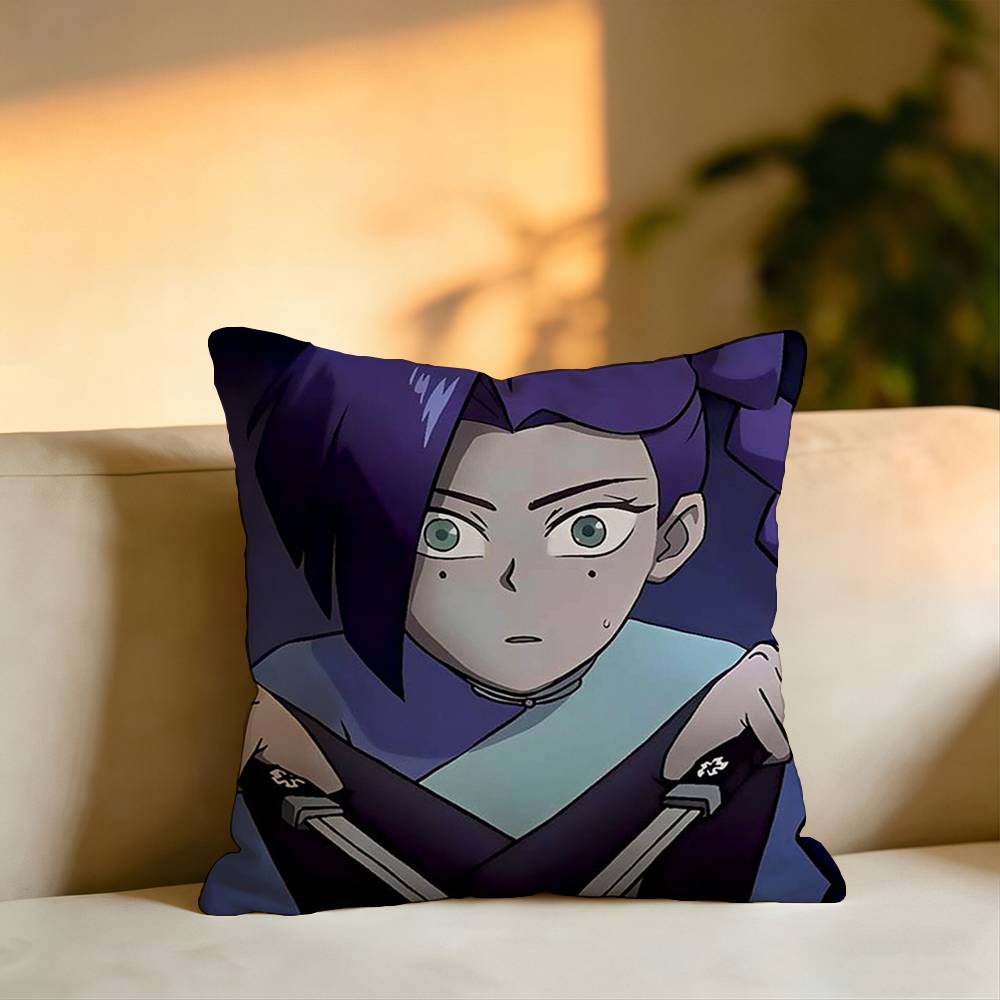 Hot Cartoon Seven MMeihua Shisan Pillow Case Square DoubleSided Sofa Cushion Cover Bedroom Bedside Pillow