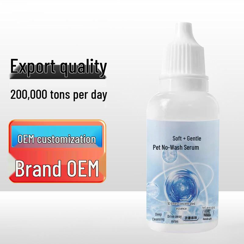 Pet No-Rinse Deodorizing Dry Shampoo Essence 20ml for Cats and Dogs