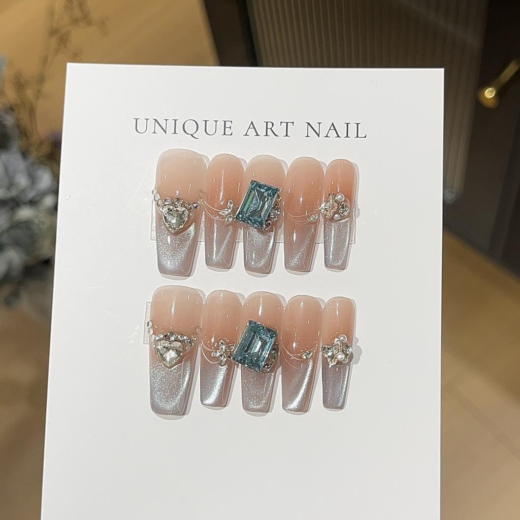 Ice Blue Milk Jelly Gentle Smudge Blush Gradient Maoyan Lake Blue K9 Rock Candy Drill Wear Armor