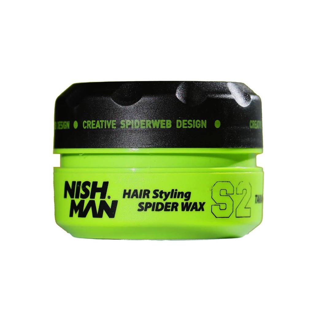 Nishman Hair Styling Spider Wax Tarantula 100g: Web Effect | Volume | Shine Hair Style | 100g/100ml