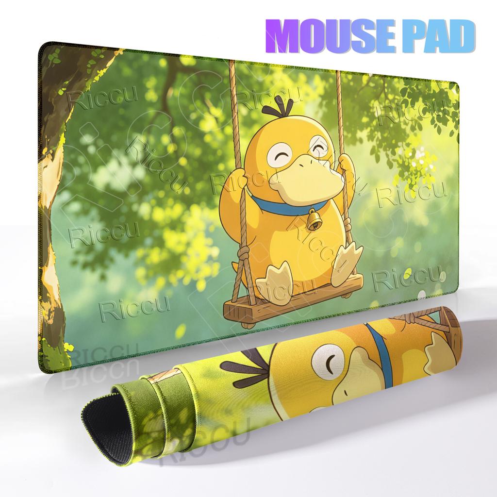 Mouse Pads Anime Extended Gamer Mechanical Keyboard P-pokemon Desk Offices Accessories Psyduck Carpet Gaming Notbook PC Deskrugs