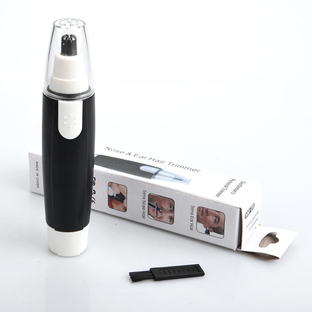 Electric Nose Hair Trimmer for Men, Battery Operated, Black, 54g