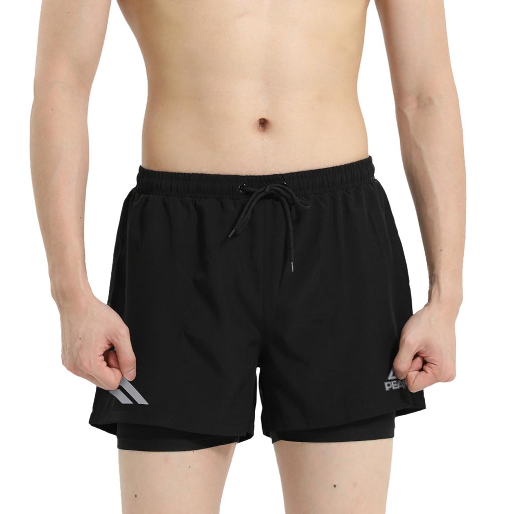 Peak Quick-Drying Breathable Comfortable Anti-Exposure Double-Layer Running Cycling Fitness Casual Sports Shorts Unisex Shorts YSS5020-4