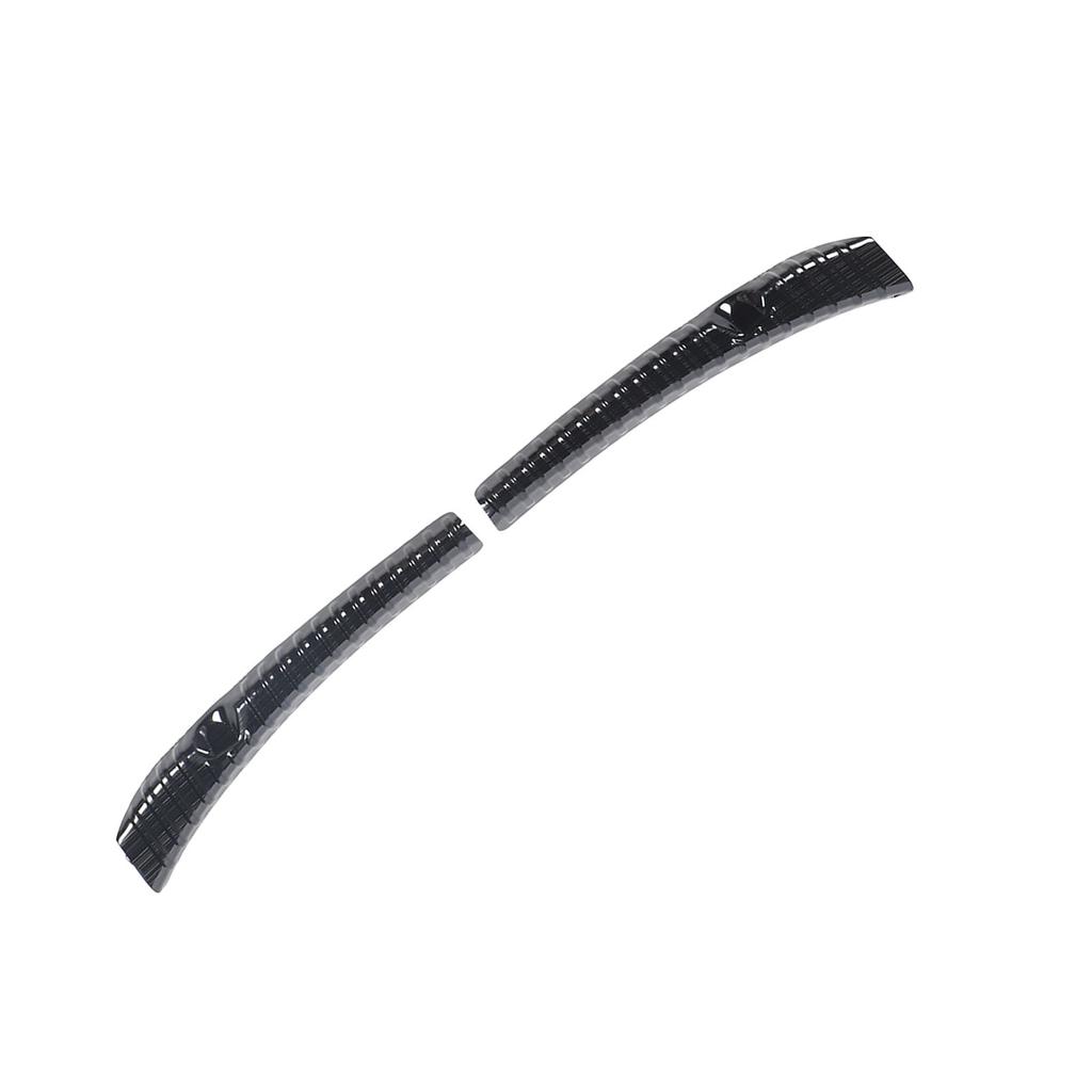 2PCS Rear Trunk Sill Guard Cover Stainless Steel Rear Bumper Door Sill Protector for Model 3 Highland 2024 Black Silk
