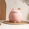 Ceramic Seasoning Jar Oiler Storage Jar Seasoning Tools Creative Cute Pig-shaped Ceramic Container Kitchen Seasoning Container