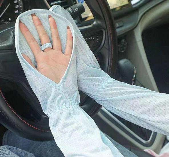 

Женские рукава из ледяного шелка больших размеров – перчатки для защиты от солнца для вождения летом