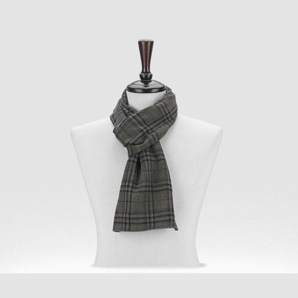 Men's Muffler Neck Warmer Warm Check Scarf 301VNM